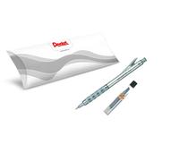 Pentel GraphGear PG1015-A, 0.5 mm Metal Body Technical Mechanical Pencil + 1 Case of 12 Super C505-HB Hi-Polymer Leads