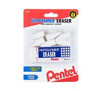 Pentel HI-Polymer Eraser Combo Pack, 6 Caps, 1 Large (ZEH0210BP7)