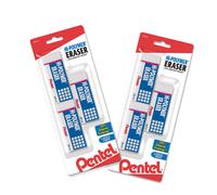 Pentel HiPolymer Block Eraser Large White 6 pack ZEH10BP3P2