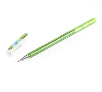 Pentel Hybrid - Dual Metallic - Liquid Gel Rollerball Pen - K110 - Light Green/ Metallic Blue and Red - Single