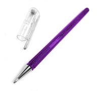 Pentel K110 Dual Hybrid Dual Metallic Metallic Gel Rollerball Pen Pack of Glitter Gel 1 2 Different Colour Effects on Light Wood/Dark Paper 0,5mm Violett/met. Blau