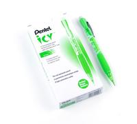 Pentel Icy Mechanical Pencil 0.7mm Tinted Lime Green Barrel Box of 12 AL27TK