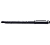 Pentel Ballpoint Pen Izee 1.0mm Cap - Black - Pack of 12