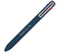 Pentel iZee 4 Colour Ballpoint Pen - Deep Blue Barrel - Multi Ink - Black, Blue, Red & Green Ink - Single Pen