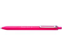 IZEE BALLPOINT RETRACTABLE PEN 1.0MM TIP, PINK INK, BX470-P, 12 PACK