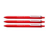 PENTEL iZee Retractable Ballpoint Pens Pack of 3 Red