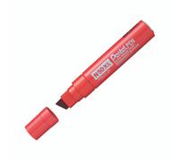 Pentel N50XL Chisel Tip Permanent Marker - Red (Pack of 6)