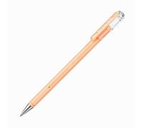 Pentel K108 Hybrid Milky Gel Rollerball Pen, 0.8mm Tip, Vivid on Light and Dark Paper, Pastel Orange (Single Pen)