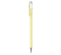 Pentel K108 Hybrid Milky Gel Rollerball Pen, 0.8mm Tip, Vivid on Light and Dark Paper, Pastel Yellow (Single Pen)