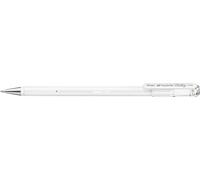 Pentel K108 Hybrid Milky Gel Rollerball Pen, 0.8mm Tip, Vivid on Light and Dark Paper, White (Single Pen)