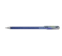 Pentel K110-DMNX Hybrid Dual Metallic Gel Rollerball Pen - Glitter Gel - Ink Colour Blue/Metallic Blue & Silver - Line Width 0.5 mm - Pack of 12