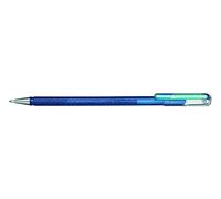 Pentel K110 Hybrid DualMetallic Gel Rollerball, 1.0mm Tip, Blue/Metallic Green (Pack of 12)