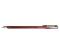 Pentel Hybrid Dual K110-DMPX Metallic Gel Rollerball Pen - Glitter Gel - Ink Colour Pink/Metallic Green/Gold Stroke Width 0.5 mm Pack of 12