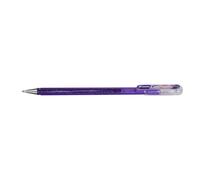 Pentel K110 Hybrid DualMetallic Gel Rollerball, 1.0mm Tip, Light Violet/Metallic Red and Blue (Pack of 12)