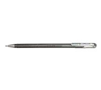 Pentel K110 Hybrid DualMetallic Gel Rollerball, 1.0mm Tip, Metallic Silver (Single Pen)