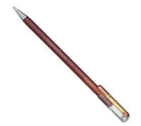 Pentel K110 Hybrid Dual Metallic Gel Rollerball Pen - 1.0 mm tip, Orange/Metallic Yellow - Single