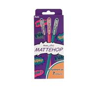 Pentel K110 MatteHop Enchantment Colours, Matte Gel Rollerball Pens, 1.0mm Tip (Wallet of 7)