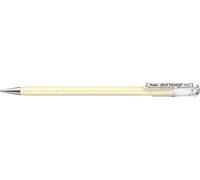 Pentel K110-V Mattehop Gel Ink Rollerball, 1.0mm Tip, Ivory White ink (Single Pen)