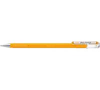 Pentel K110-V Mattehop Gel Ink Rollerball, 1.0mm Tip, Writes on Photographic Paper, Yellow Orange ink (Single Pen)