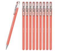 Pentel K110-VP2 Color Ballpoint Pen Matte Hop Coral Pink 10 Count