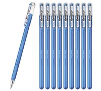 Pentel K110-VS Color Ballpoint Pen Matte Hop Sky Blue 10 Count