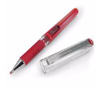 Pentel Red Gel Pen 1.0mm Hybrid Gel Grip DX Metallic Pen- Medium