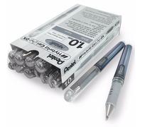 Pentel 1.0mm Tip Hybrid Gel Grip Dx Metallic Pen with Chunky Barrel - Silver