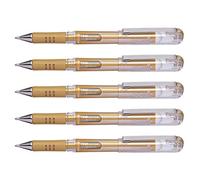 Pentel 1.0mm Tip Hybrid Gel Grip Dx Metallic Gold Ink Pen with Chunky Barrel - Gold