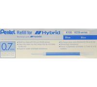Pentel KFR7 Refill for Hybrid Gel Roller Pen - Pack of 12 Blue