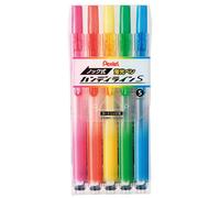 Pentel Knock Highlighter Handy Line 5 Color Set (SXNS15-5)