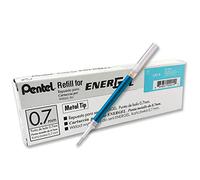 Pentel Energel 0.7mm Refill Metal Tip LR7- Fits BL77/BL57/BL37 - Sky Blue - Pack of 12