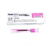 Pentel LR7 EnerGel Refills for Rollerball Pens 0.7mm Tip, 0.35mm Line, Pink Ink (Pack of 12)