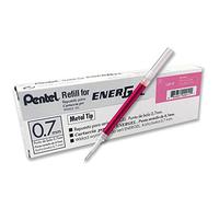 Pentel LR7 Refills for Energel Pentel BL57/77/107/117/407/TRL Rollerball Roller Skates Pink - Pack of 12