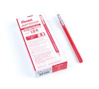 Pentel Mattehop 1.0mm Gel Roller Red - Pack of 12