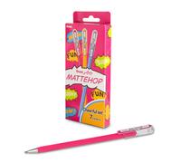 Pentel Mattehop Gel Pens Cheerful Colors Box Set (1.0mm) Bold Line 7 Assorted Colors (K110-V7STB)