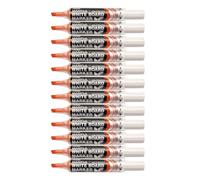 Pentel Maxiflo Dry Wipe Chisel Tip Marker - Red (Pack of 12)