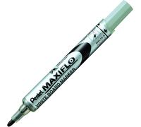 Pentel Maxiflo Dry Wipe Fine Bullet Point Marker - Black (Pack of 12)