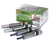Pentel Maxiflo Whiteboard Marker with Magnetic Eraser MWL5M/MAG/4-M