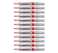 Pentel Maxiflo MWL5M drywipe marker - red, box 12