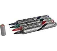 Pentel Maxiflo Whiteboard Marker Fine Bullet Tip (Assorted Pack of 4)