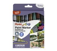Pentel Medium Paint Marker Metallic Colours Pack of 8