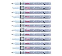 Pentel MFP10 Paint Marker, Extra Fine 1.0mm Tip, White ink (Pack of 12)