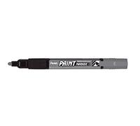 Pentel MMP20-NO Permanent Marker 2.0 mm Bullet Tip Paint Marker, Pack of 1, Grey