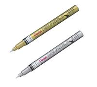 Pentel MSP10 Paint Marker Pen - Super Fine Point - Gold and Silver - Pack of 2