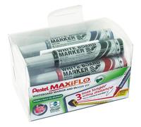 Pentel MWL5M/MAG/4-M Maxiflo White Board Marker with Magnetic Eraser