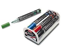 Pentel MWL5SBF-4N Maxiflo Flexfeel Whiteboard Marker with Flexible Tip Set of 4 with Magnet and Wiper