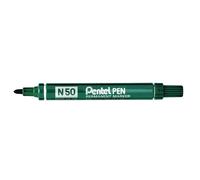 Pentel N 50 permanent marker Bullet tip Green 12 pc(s)