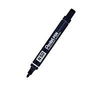 Pentel N50 Blister Card Bullet Tip Permanent Marker with Aluminium Barrel Waterproof Ink - Black