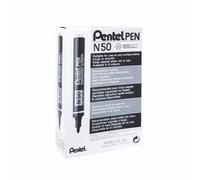 Pentel N50 Bullet Marker BLK Box 12