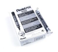 Pentel N50 Permanent Marker - Bullet Tip - 6 x MARKER PENS - Black